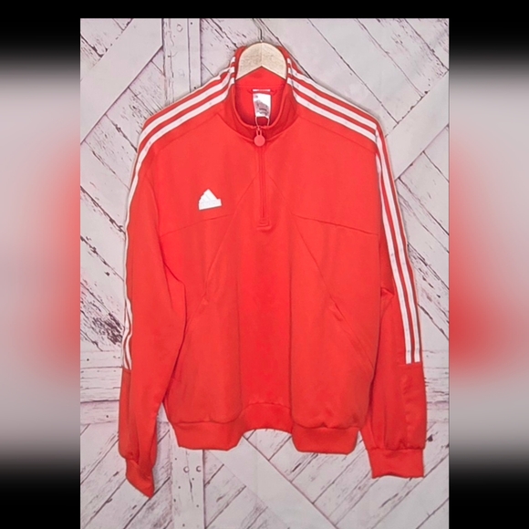 Adidas Pullover Mockneck Zip Sweatshirt - Picture 1 of 6